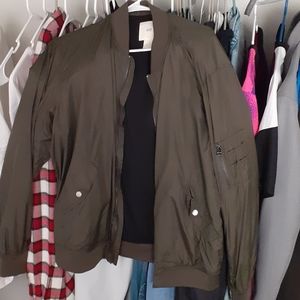 COPY - H&M olive green bomber jacket